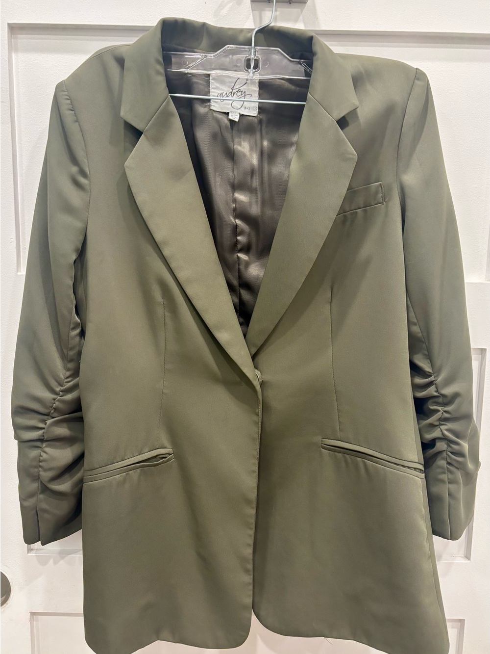 audrey Olive Blazer Jacket